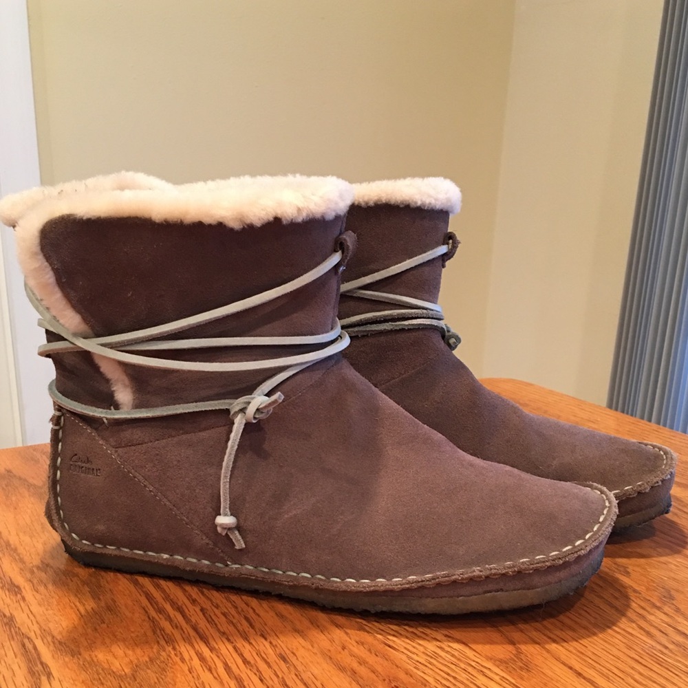 Clarks Originals Faraway Plateau Leather Boots